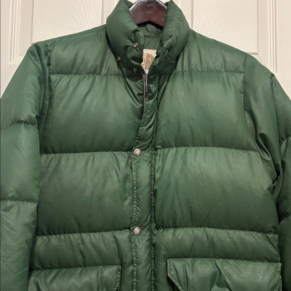 Vintage The North Face Jacket Mens Green Puffer Down Filled - Picture 2 of 7
